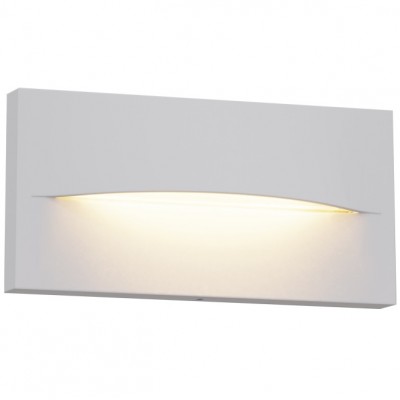 Φωτιστικό Επίτοιχο LED 4W 230V 240lm 3000K Θερμό Φως Αλουμινίου Λευκό IP65 17-03688-1